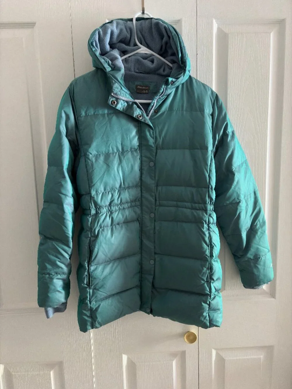 LIKE NEW, Eddie Bauer girls chameleon DOWN parka, size XL (16)